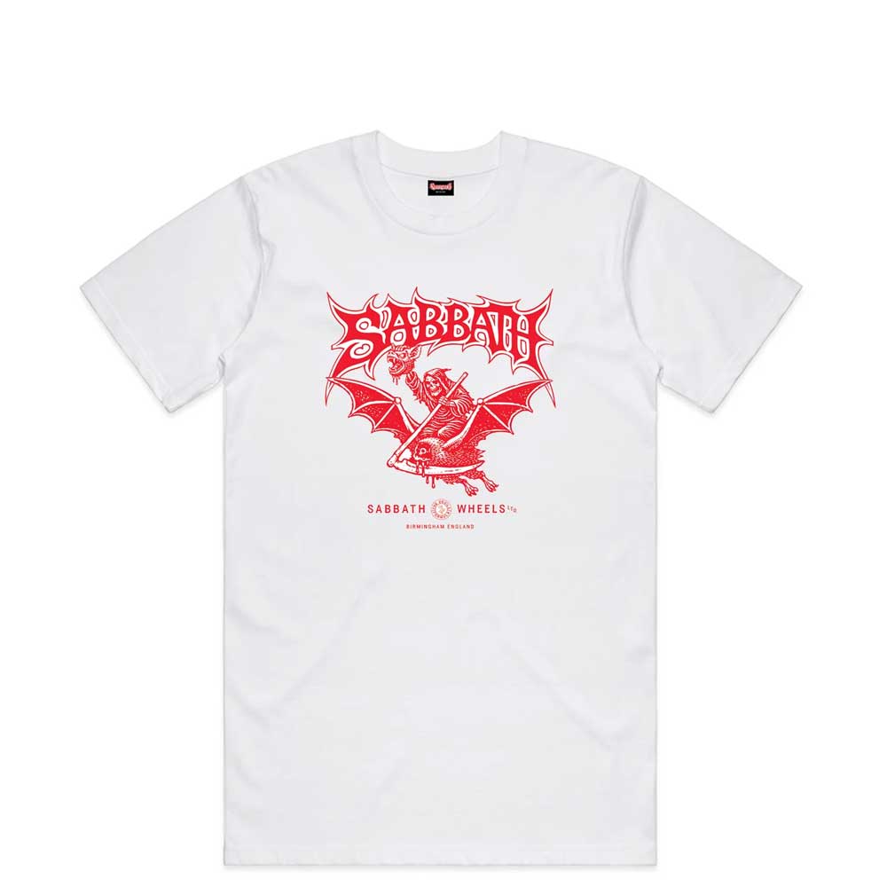 Sabbath Wheels Decapitation T-Shirt White