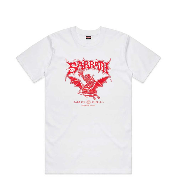 Sabbath Wheels Decapitation T-Shirt White