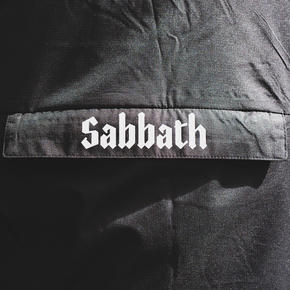 Sabbath Wheels English windbreaker jacket detail