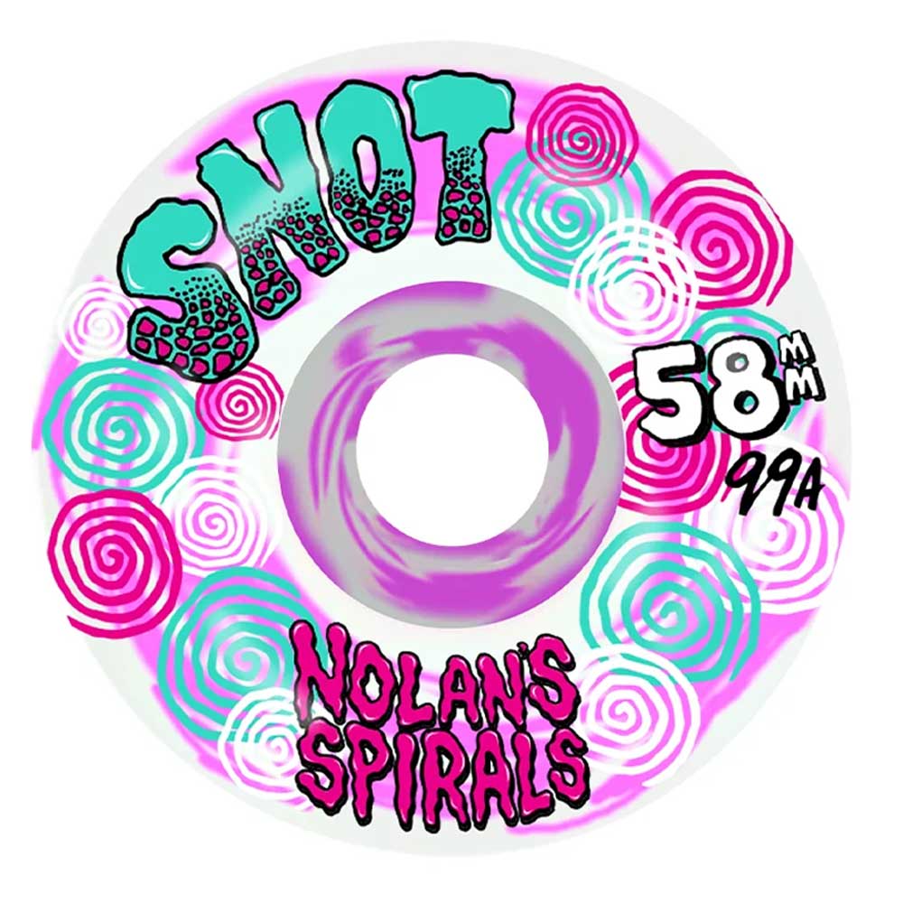 Snot Wheels Nolans Spirals Wide Boys Wheels 58mm