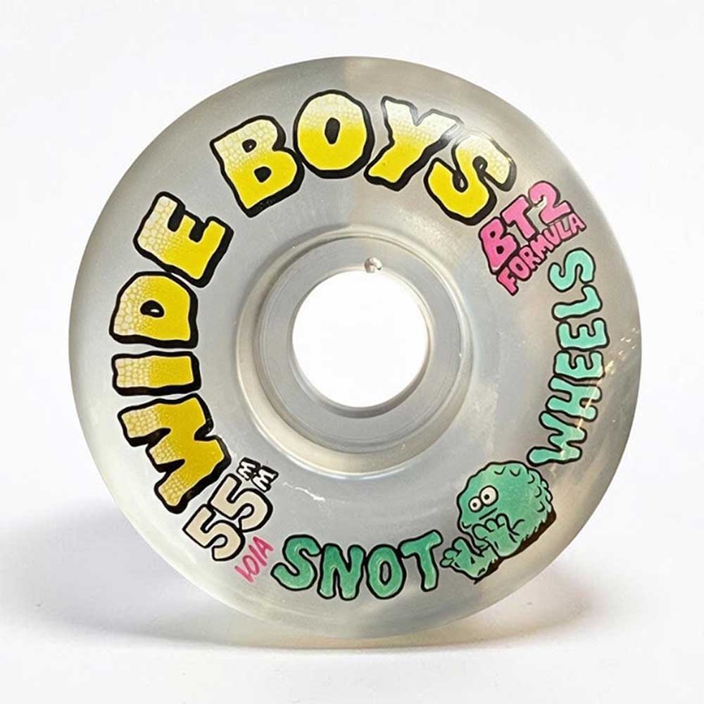 Snot Wheels Wide Boys clear wheels 55mm