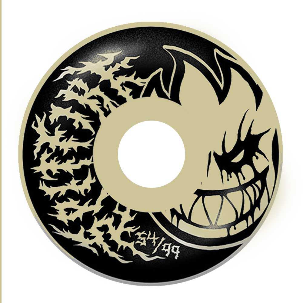 Spitfire Wheels Formula Four Deathmask II Radial Full Wheels 99a 54mm