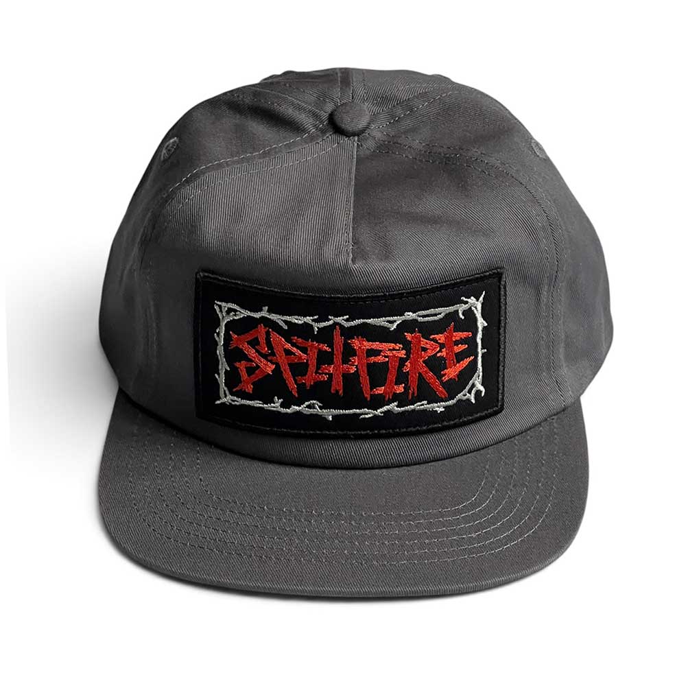 Spitfire Wheels Gas Mask Script Patch Cap front