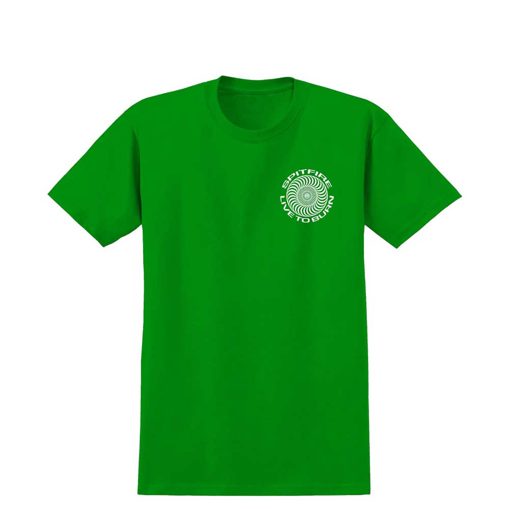 Spitfire Wheels Live To Burn Classic T-shirt green