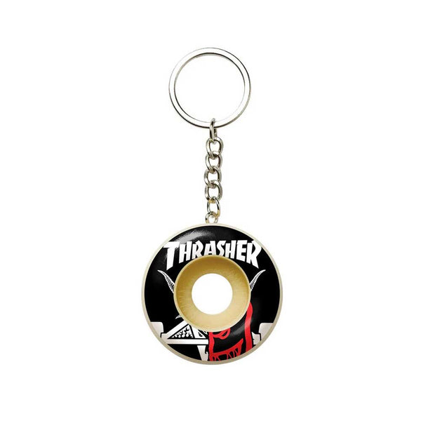 Spitfire Wheels x Thrasher keychain