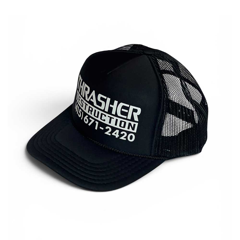 Thrasher Magazine Destruction Trucker Cap