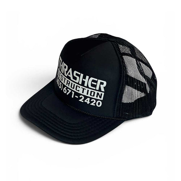 Thrasher Magazine Destruction Trucker Cap