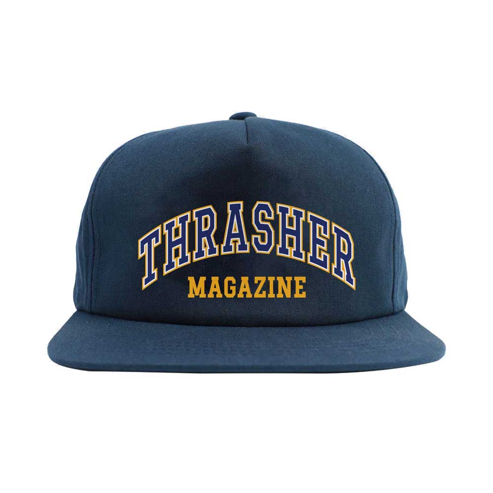 Thrasher Magazine Dropout Cap navy front