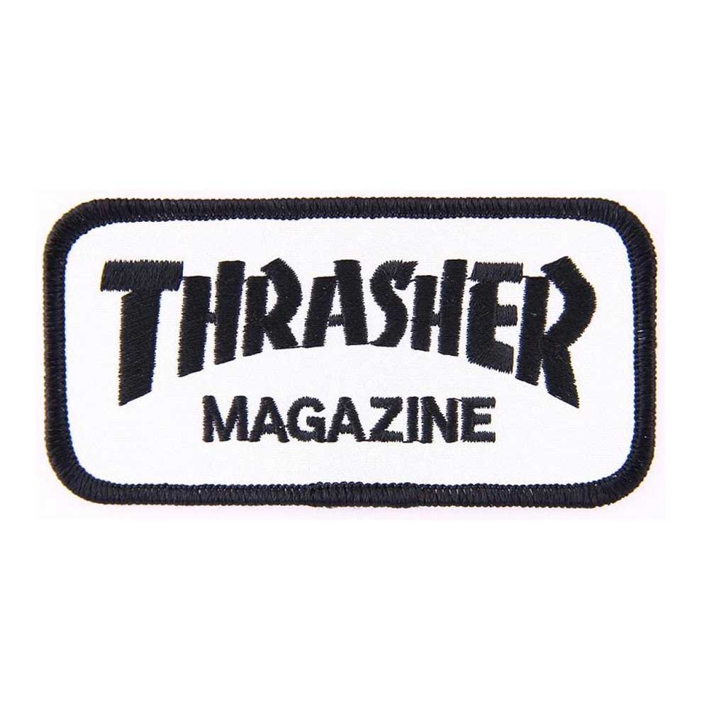 Thrasher Magazine Mag Logo patch white