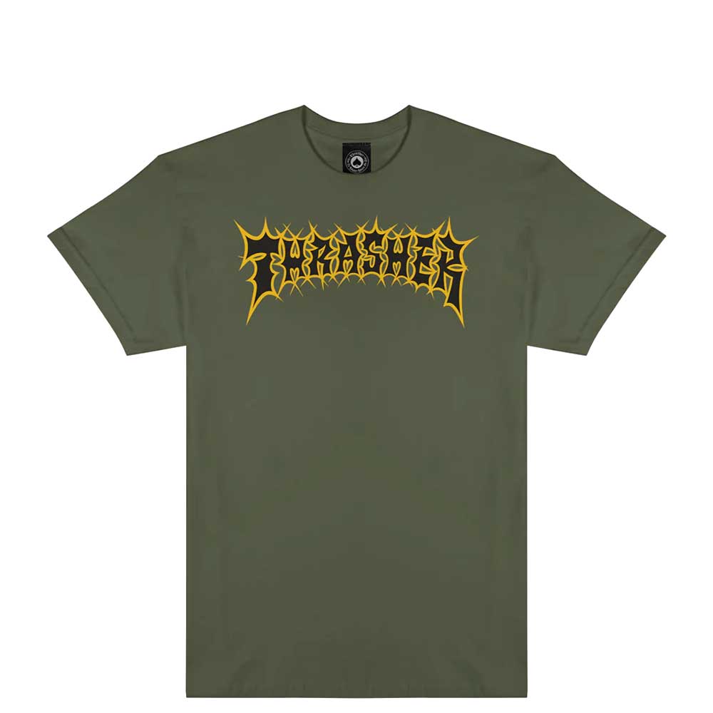 Thrasher Magazine Spikey T-Shirt military green