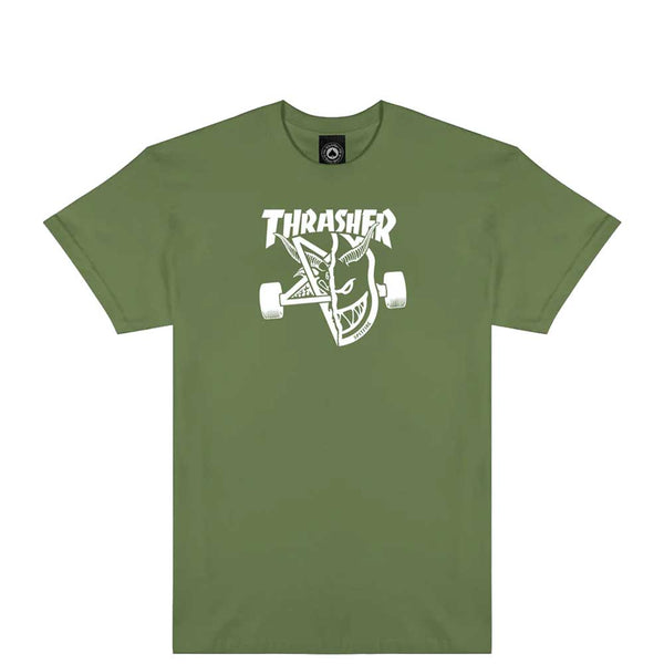 Thrasher Magazine Thrash And Burn T-Shirt green