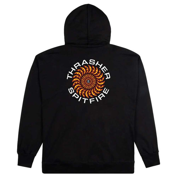 Thrasher Magazine X Spitfire Wheels Classic Swirl hooded sweatshirt