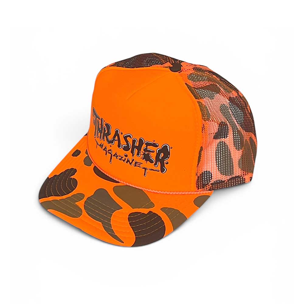 Thrasher Magazine Wet Paint Trucker Cap orange