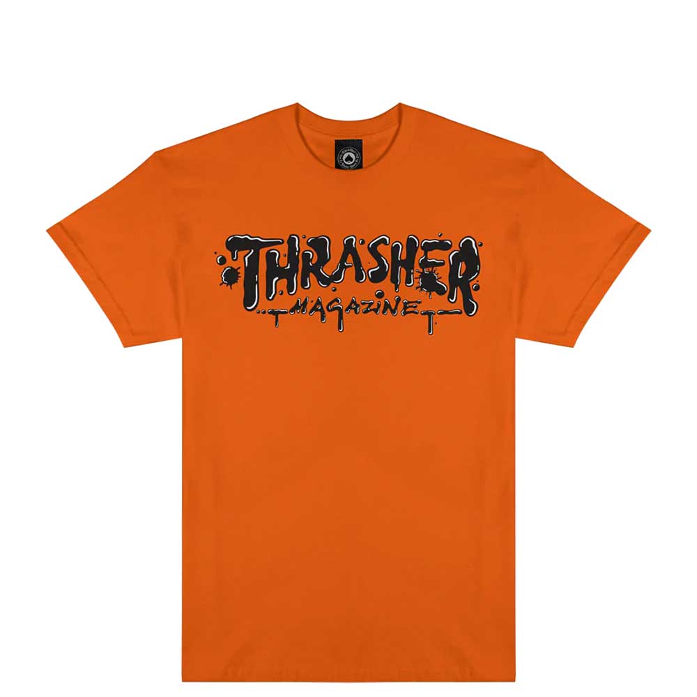 Thrasher Magazine Wet Paint T-Shirt orange