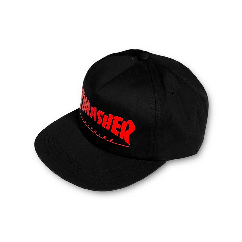 Thrasher Magazine X Spitfire Wheels cap oblique