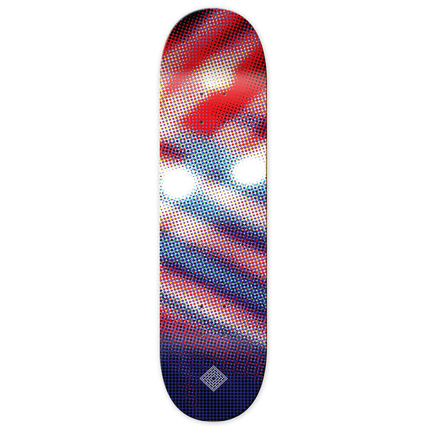 National Skateboard Co Luminous Halftone Red deck