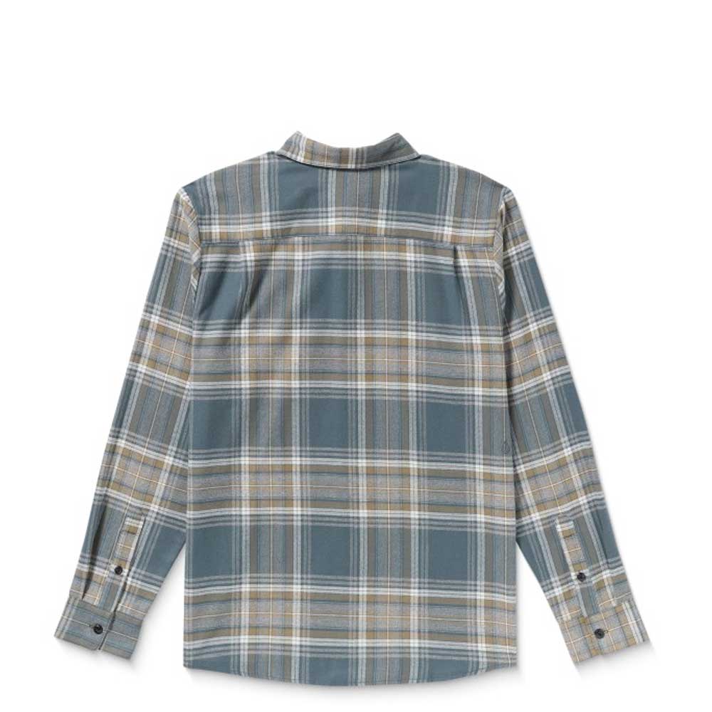 Volcom Clothing Netastone plaid long sleeve shirt back