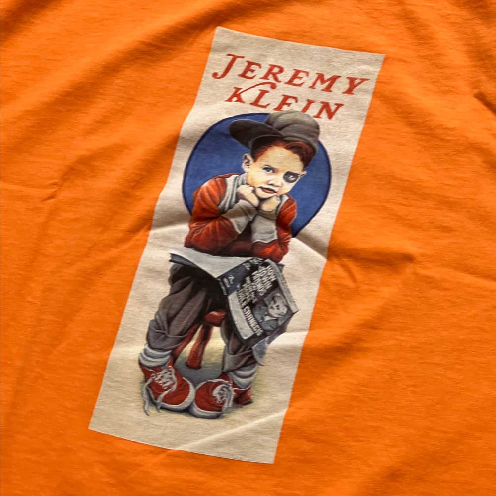 World Industries Black Eye Kid T-Shirt Orange detail
