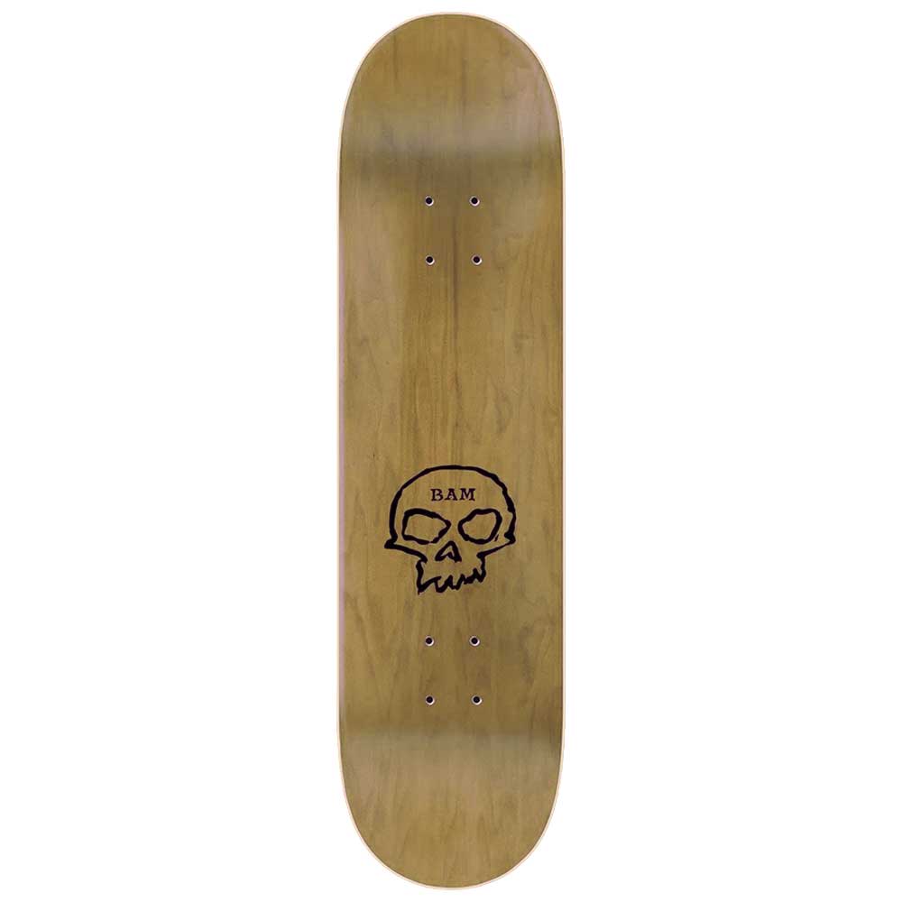 Zero Skateboards Bam Single Skull deck top
