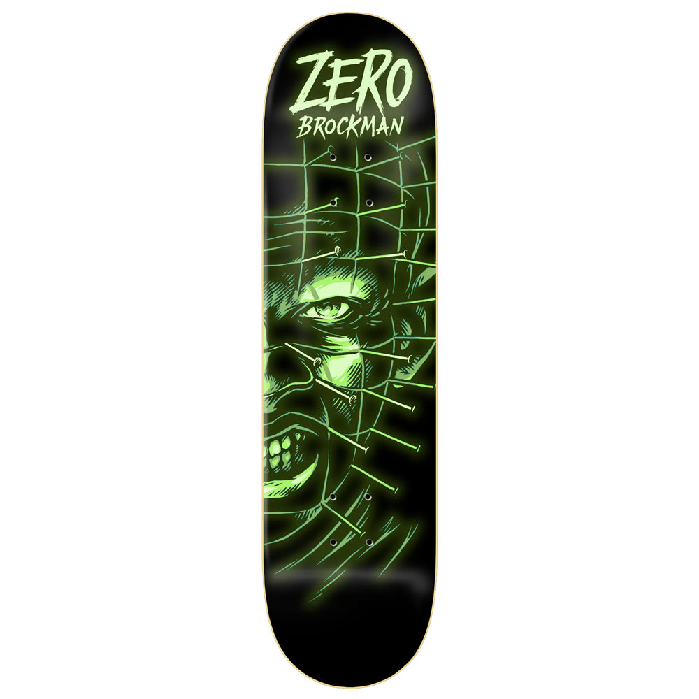 Zero Skateboards Brockman Fright Night deck glow