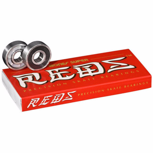 Bones Bearings - Super Reds Skateboard Bearings.