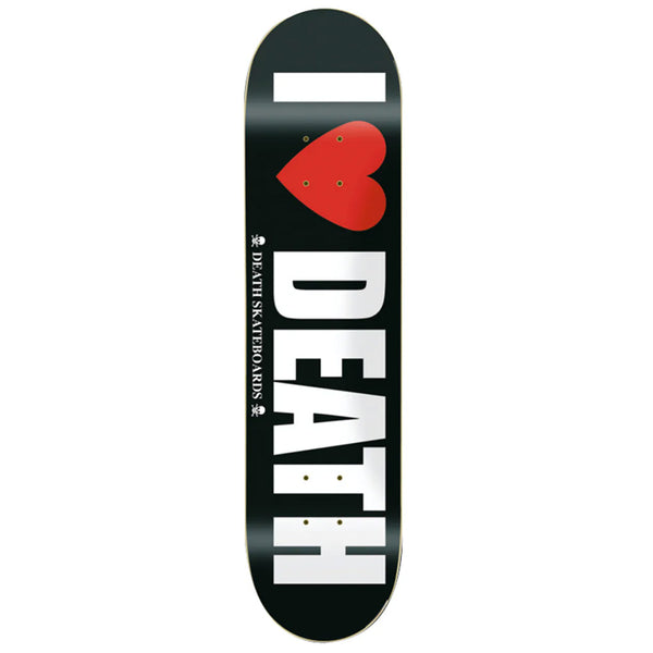 Death Skateboards I Heart Death Skateboard Deck 8.5" Wide.