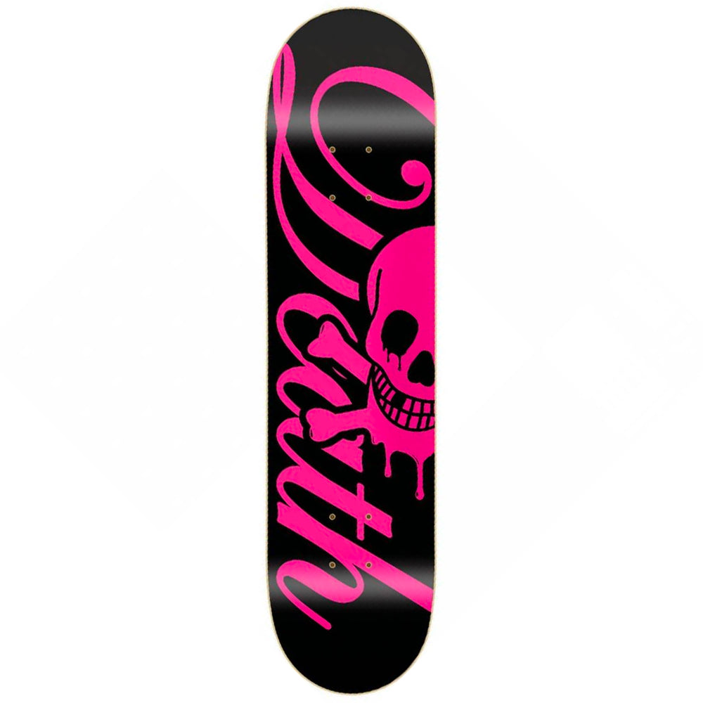 Death Skateboards Script Logo Deck pink 8.25