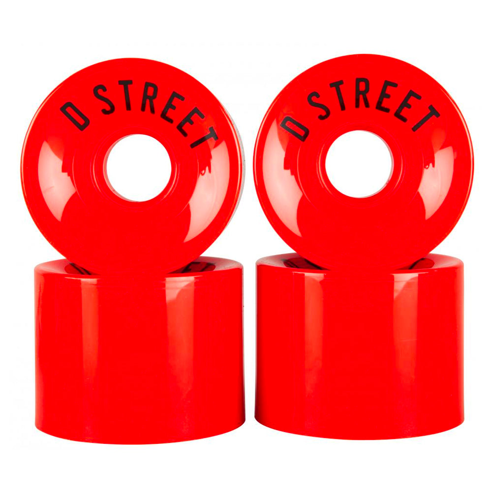 D Street cruiser wheels red group