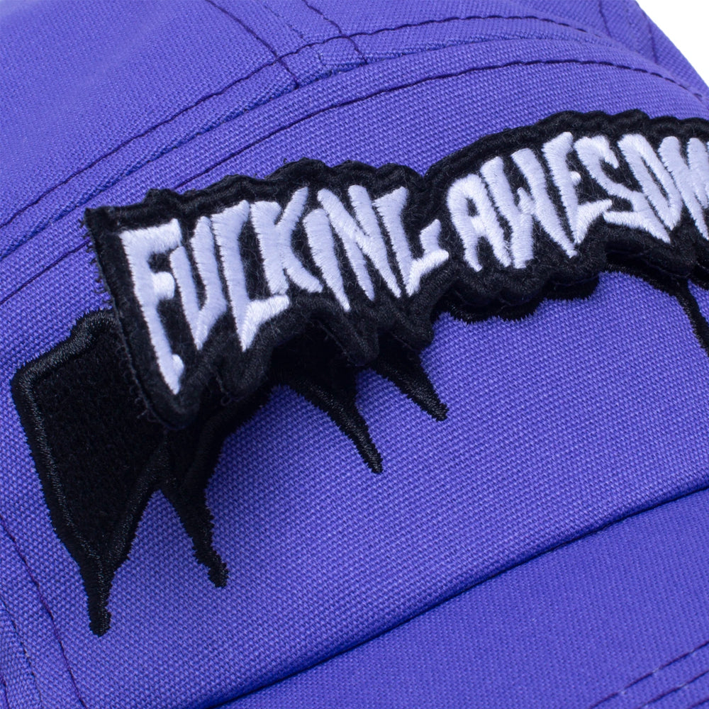 Fucking Awesome Velcro Volley Strapback cap purple patch detail