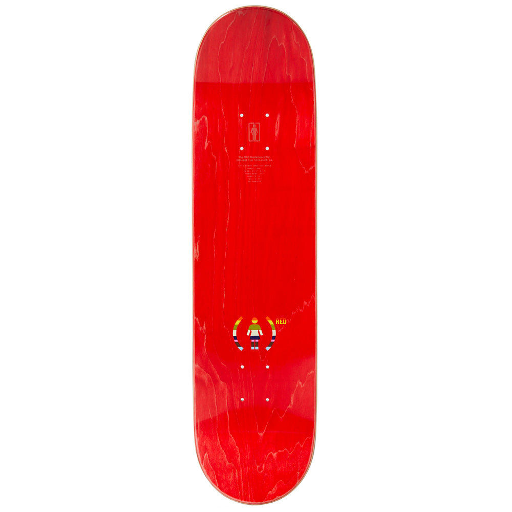 Girl Skateboards Breana Geering [Red] OG Tuesday Deck 8 top