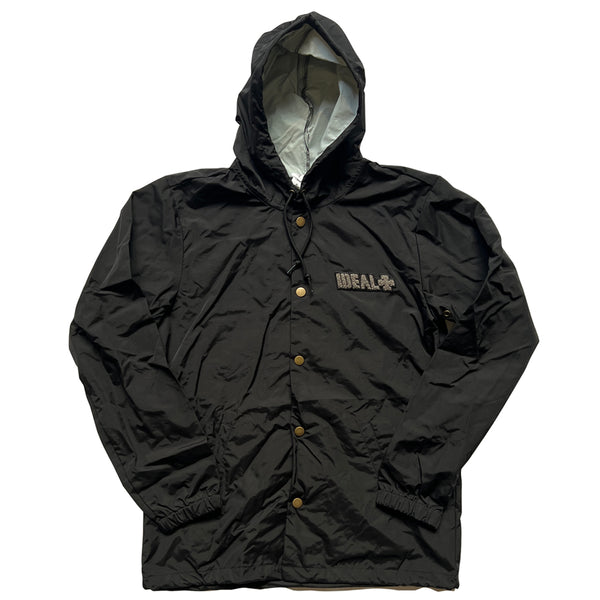 Ideal 0121 Stencil hooded coach jacket black