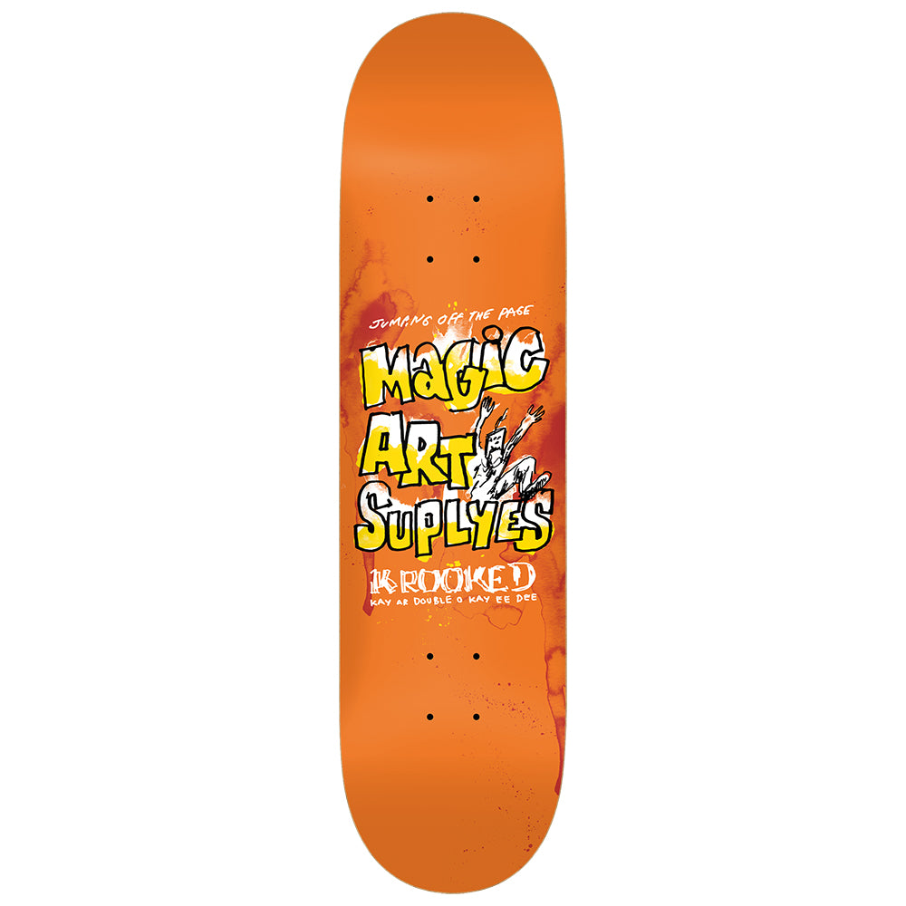 Krooked Skateboards Magic Art Suplyes Deck 8.38" Wide