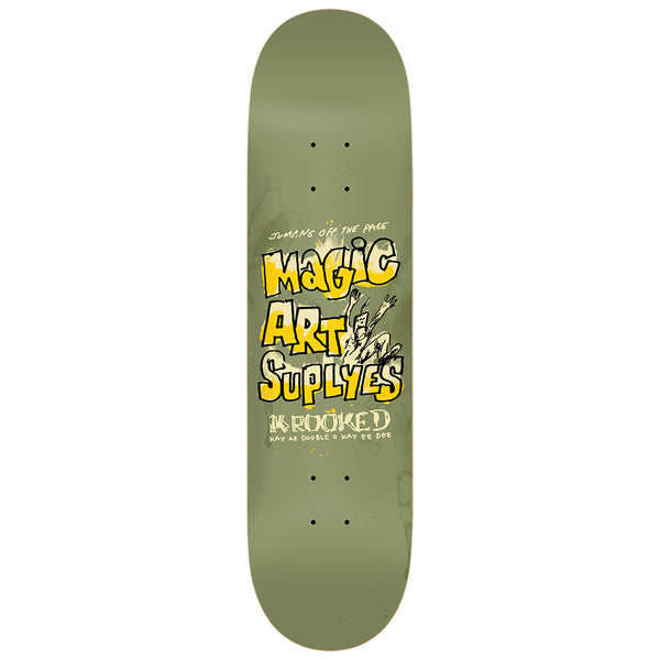 Krooked Skateboards Magic Art Suplyes team deck