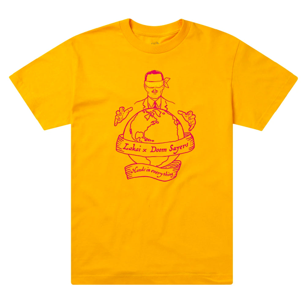 Lakai Footwear Doomsayers Corp World T-shirt yellow