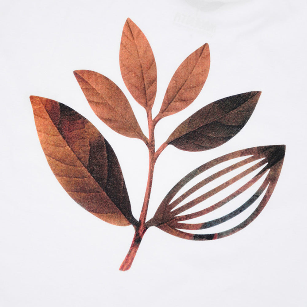 Magenta Fall Leaf T-shirt detail