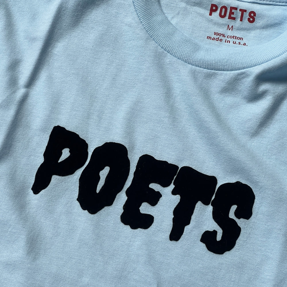 Poets Flock Logo T-shirt detail