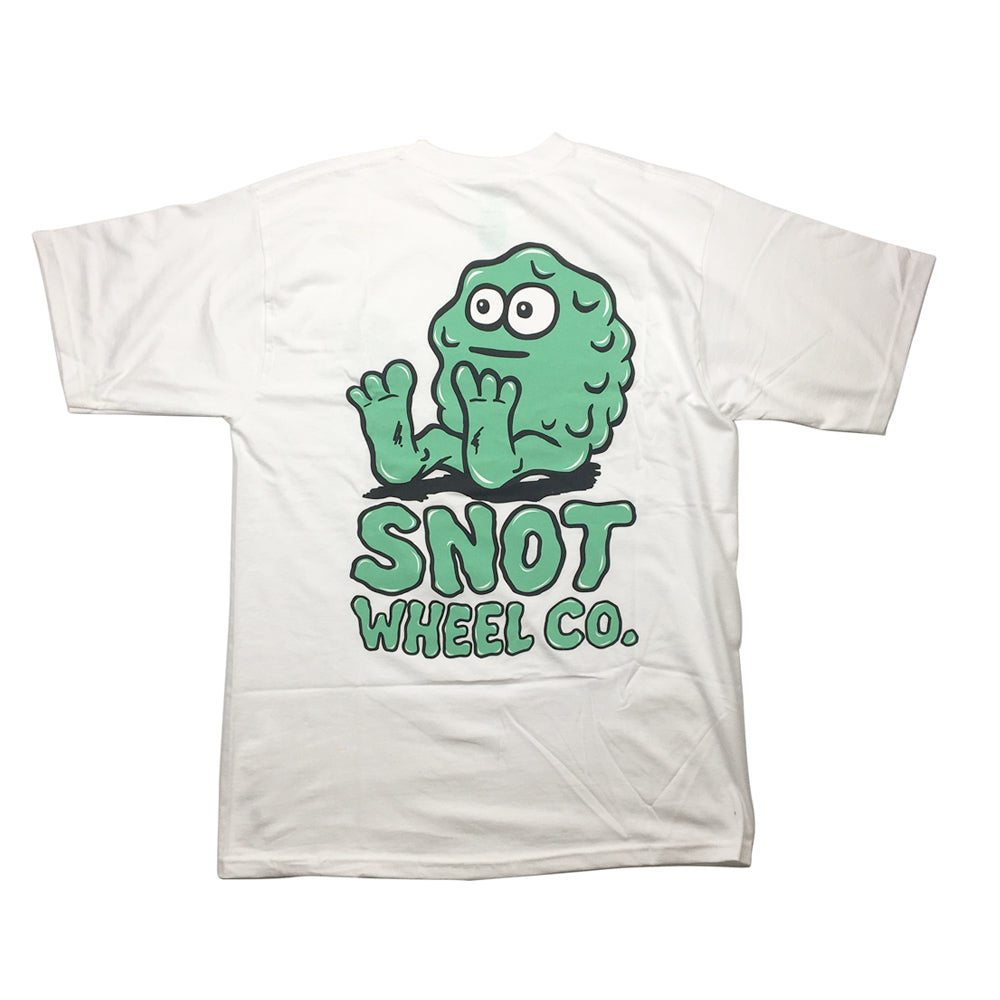 Snot Wheels Booger Logo T-shirt white back