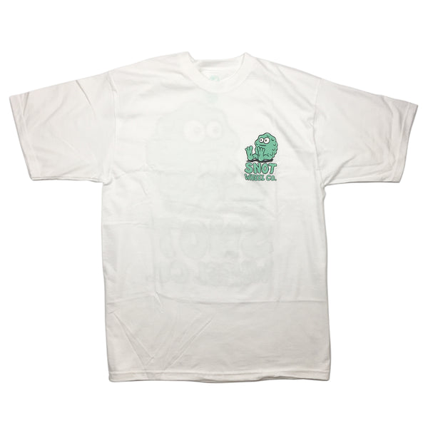 Snot Wheels Booger Logo T-shirt white