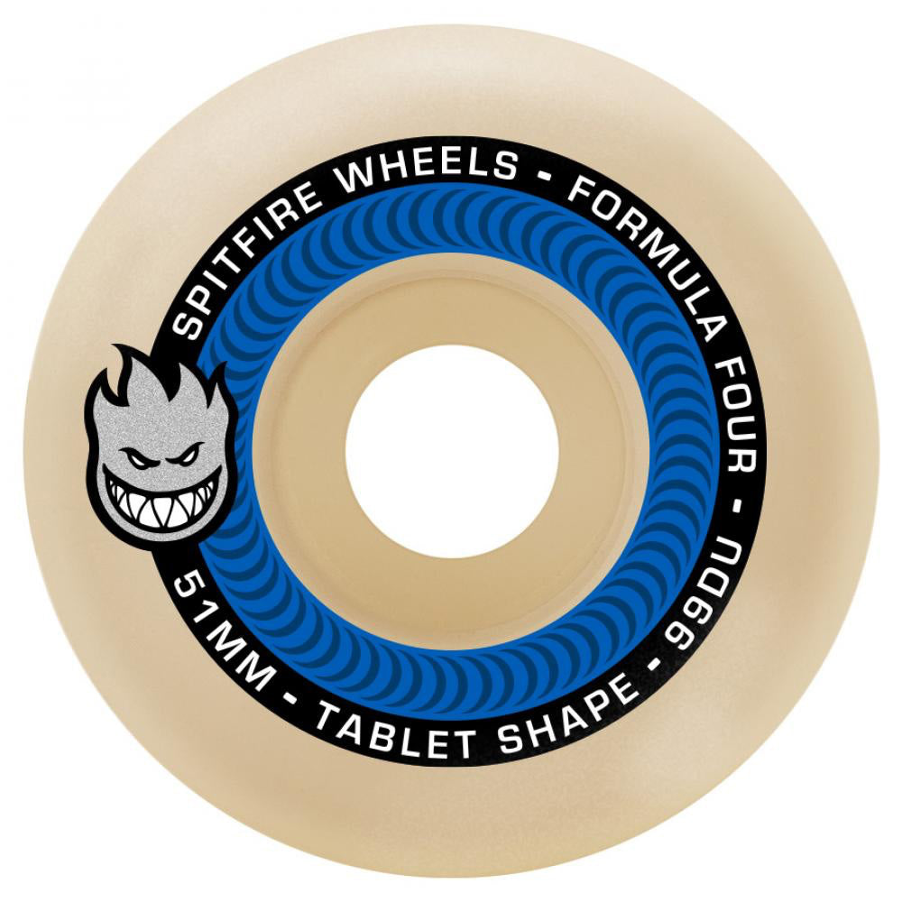 Spitfire Wheels Formula Four Tablet Wheels 99a 51mm